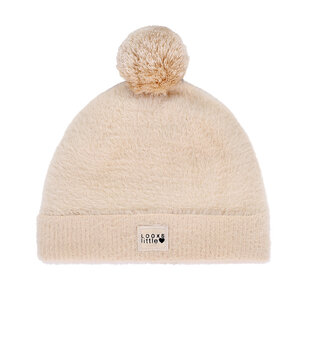 LOOXS Little knitted Pompon Hat soft sand