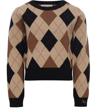 10Sixteen Argyle Pullover