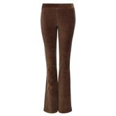 Little & Me rib velours flare pants