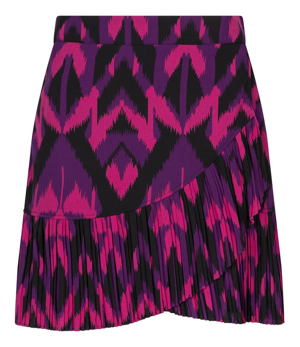 Lofty Manner Skirt Jaleni Purple aztec print