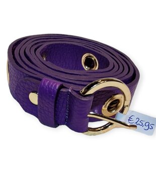 Leather Belt Purple