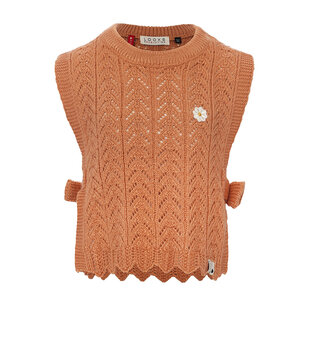 Little knitted spencer - Soft apricot