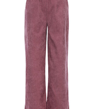 Little corduroy wideleg pants - Mauve Blush