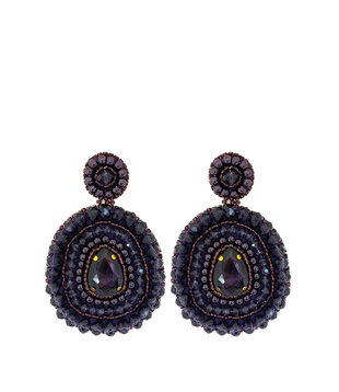 CARMEN EARRINGS - DARK PURPLE