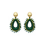 BIBA - EARRINGS DARK GREEN