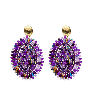 BIBA - EARRINGS LIGHT DARK PURPLE