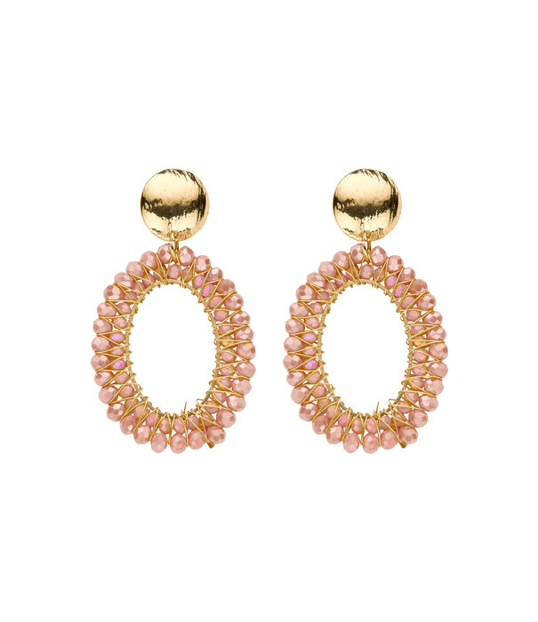 Biba BIBA - EARRINGS BEIGE ROZE