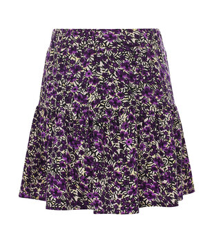 10Sixteen printed skort purple flower