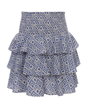 10Sixteen skort blue ikat