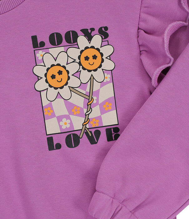 LOOXS Little Little sweater PURPLE FUCHSIA