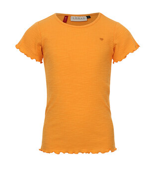 Little slubrib T-shirt Orange