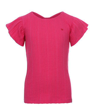 Little fancy knit top warm fuchsia