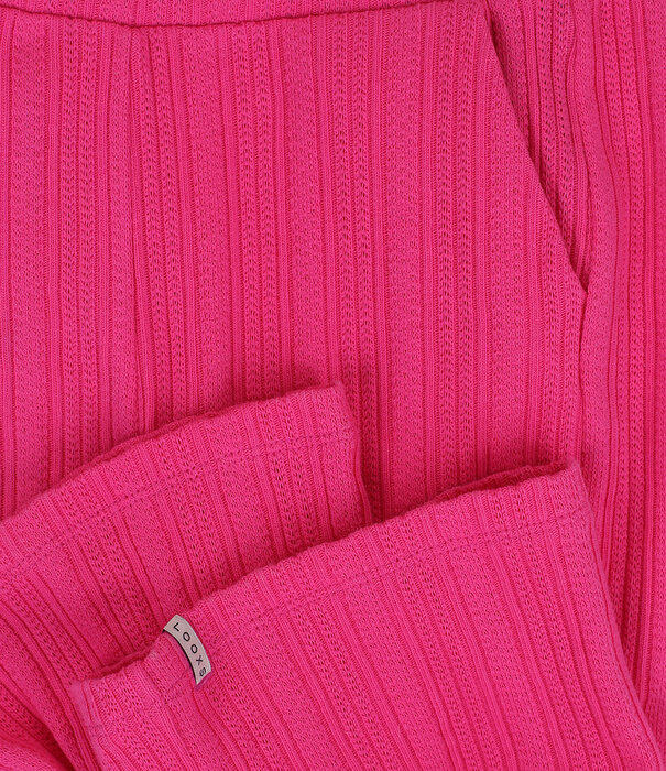LOOXS Little Little fancy knit wideleg pants warm fuchsia