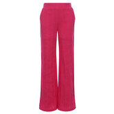 Little fancy knit wideleg pants warm fuchsia