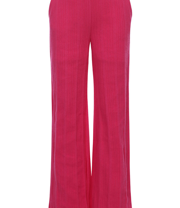 LOOXS Little Little fancy knit wideleg pants warm fuchsia