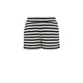 10Sixteen striped knit shorts black and white