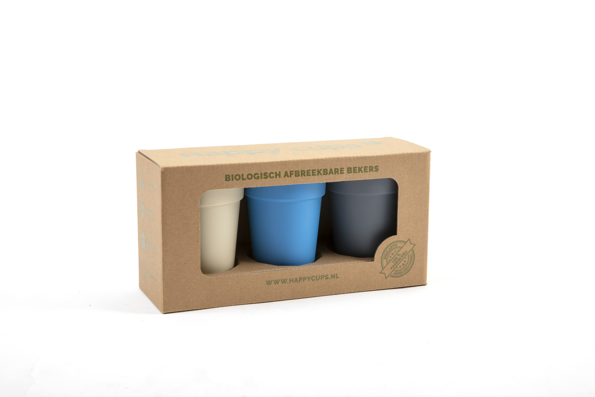 essay hiërarchie Toegangsprijs Duurzame hardcups - Giftset blauw - 3 stuks - Circulairewebshop - Powered  by Happy Cups