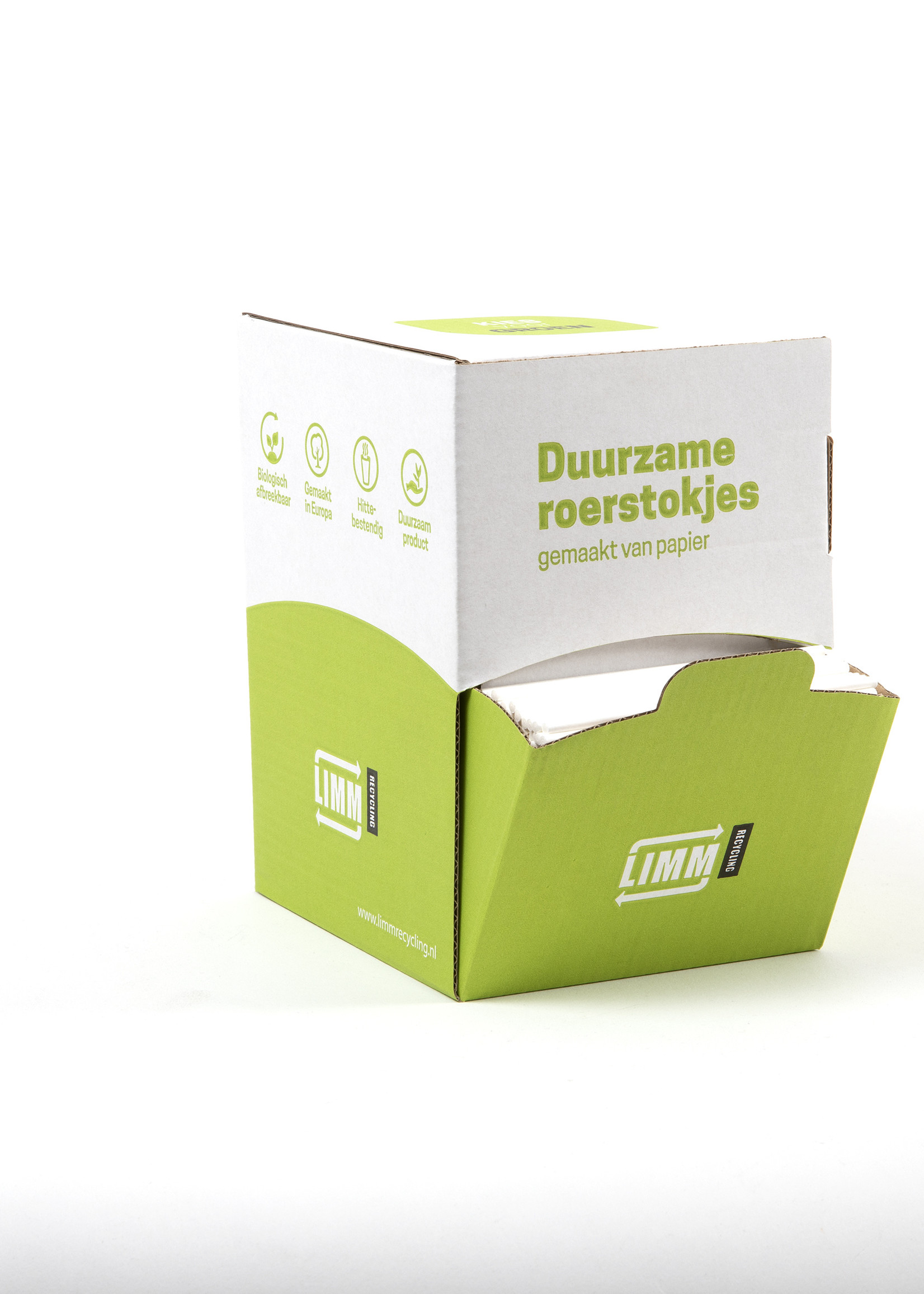 Happy Cups Duurzame Roerstaafjes - 100% van papier - Biologisch afbreekbaar 1500st.