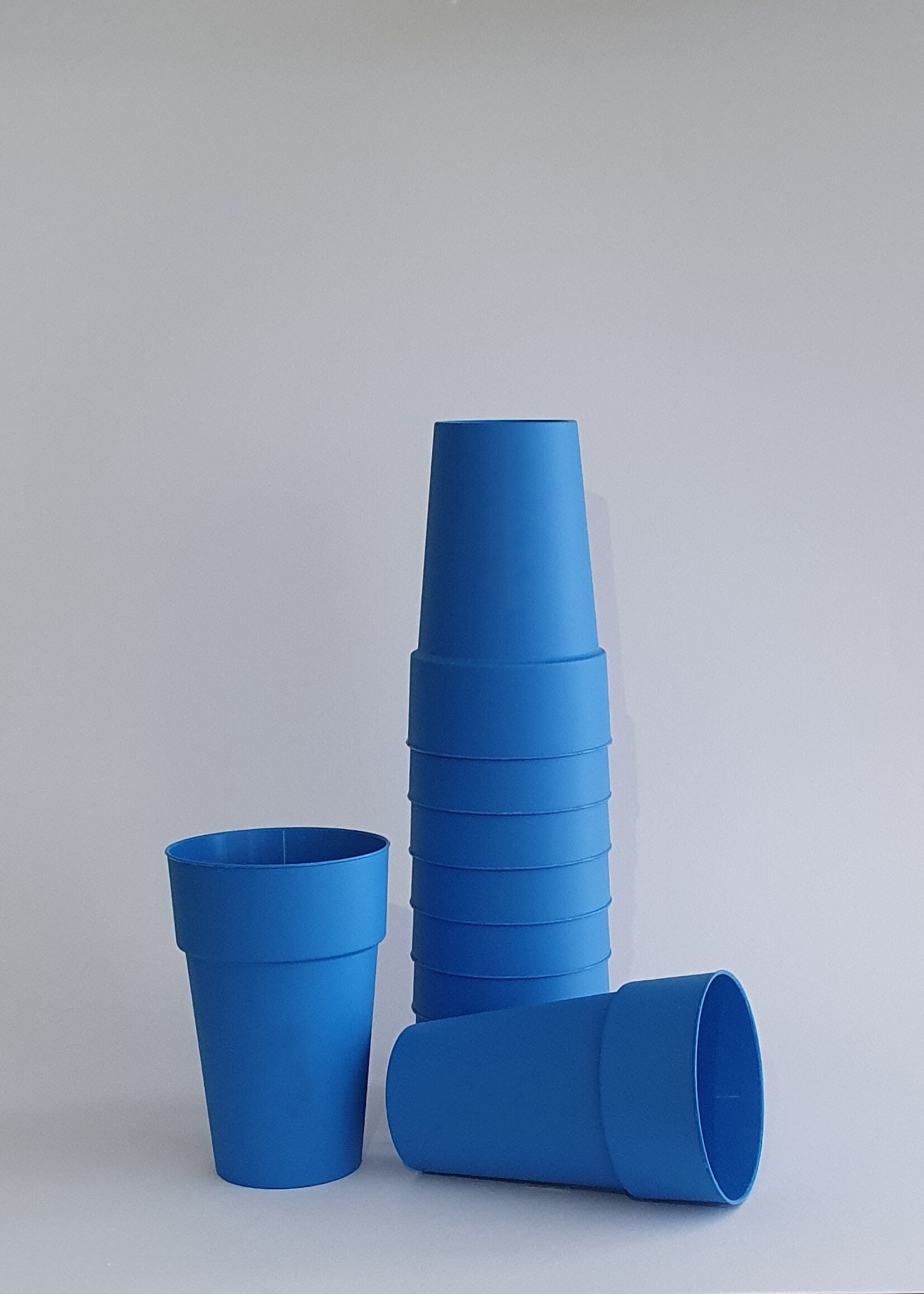 Happy Cups Bioplastic Festivalbeker PHA  Biologisch afbreekbaar 250 ml -  Blauw - 1 stuks