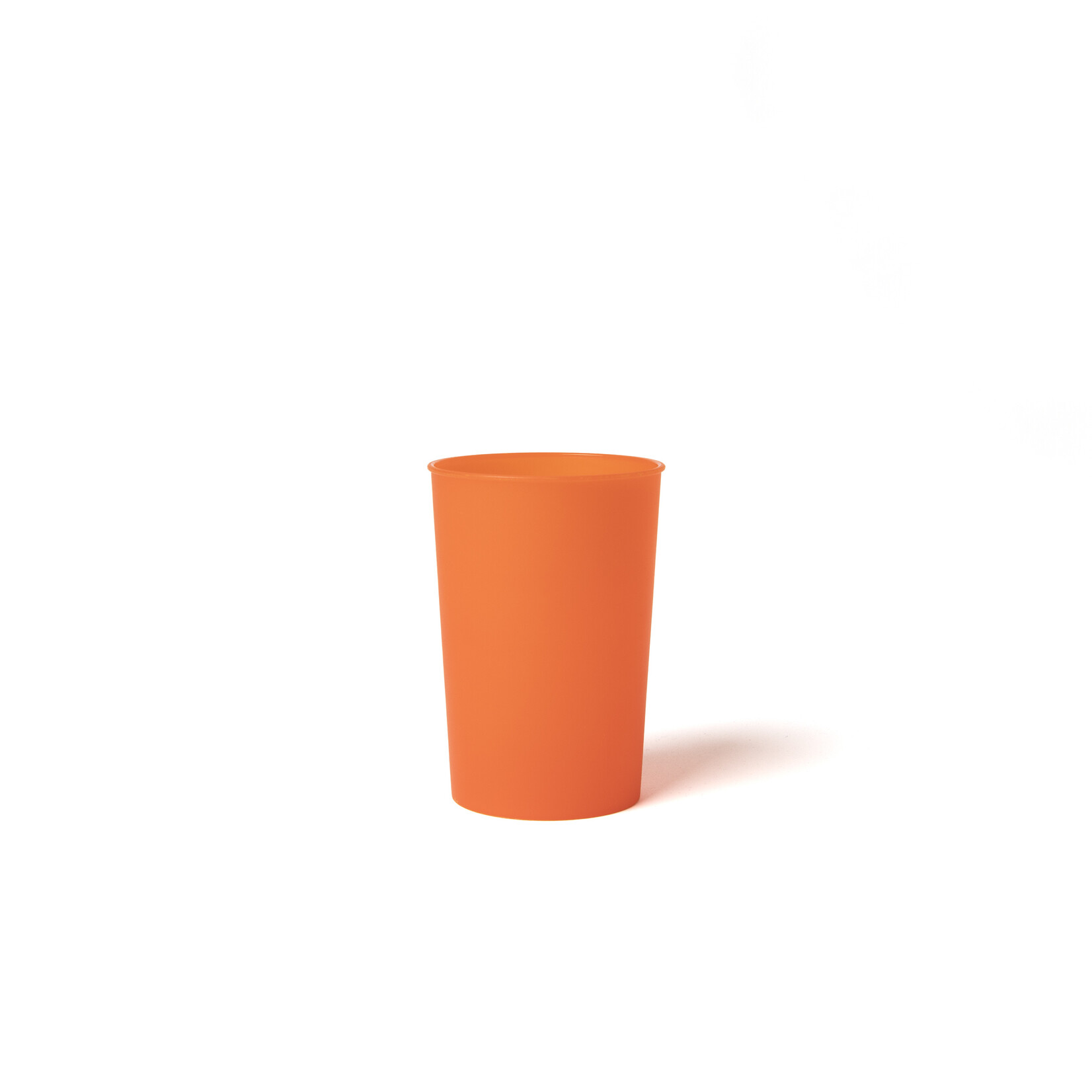 Happy Cups Bioplastic Drinkbeker PHA  Biologisch afbreekbaar 200 ml - Transparant Oranje Rood - 1 stuks