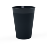 Happy Cups Bioplastic koffiebeker-  PHA Biologisch afbreekbaar -Antraciet - 1 stuks