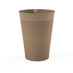 Happy Cups Bioplastic koffiebeker-  PHA Biologisch afbreekbaar - Bruin - 1 stuks