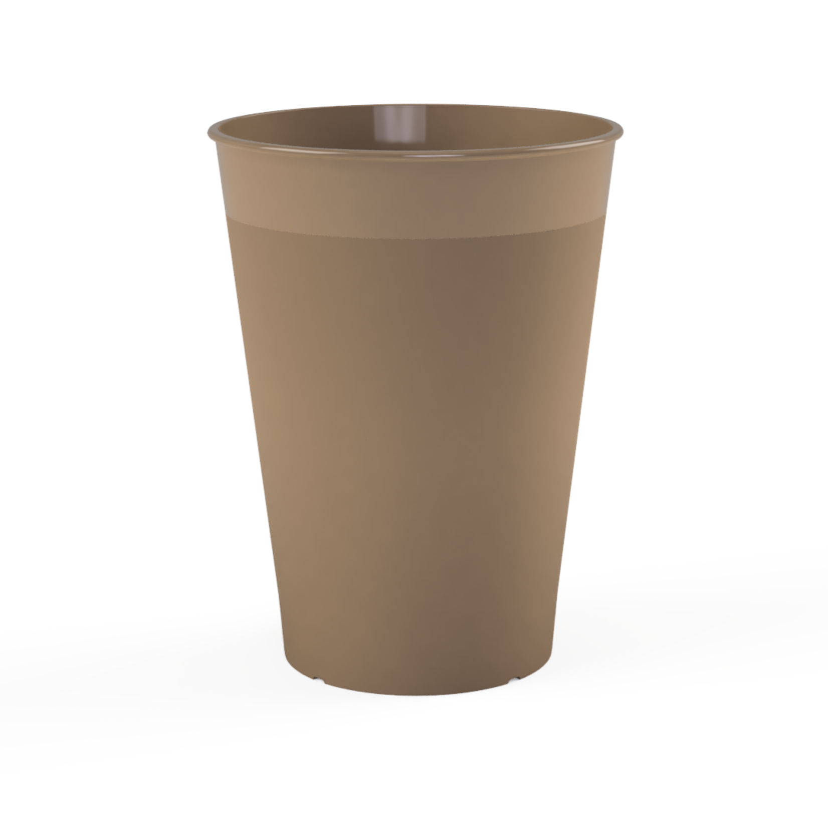 Happy Cups Happy Cups zijn 100% fossielvrije bekers. Deze cups zijn herbruikbaar, & Vaatwasser bestendig. Deze bekers zijn gemaakt van PHA, een bioplastic van organisch materiaal. Ook zijn deze bekers volledig biodegradeerbaar in de grond en in de zee.