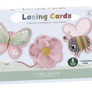 Little Dutch Rijgkaarten Flowers & Butterflies