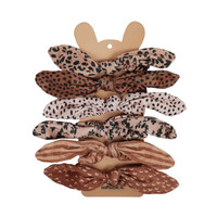 VanPauline Scrunchies Stripe & Moon 5-pack