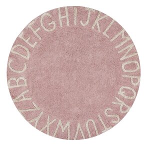Lorena Canals Lorena Canals Vloerkleed Rond ABC Vintage Nude Natural