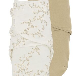 Meyco Meyco SwaddleMe Branches Uni Sand 2-pack
