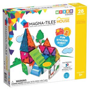 Magna-Tiles MAGNA-TILES Clear Colors House Set 28