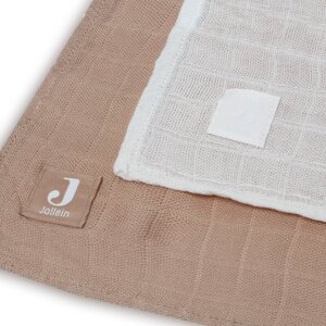 Jollein Jollein Swaddle Bamboe Biscuit Ivory 2-pack
