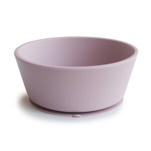 Mushie Mushie Bowl Zuignap Siliconen Soft Lilac