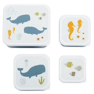 A Little Lovely Company A Little Lovely Company Lunch & Snackbox Set Ocean