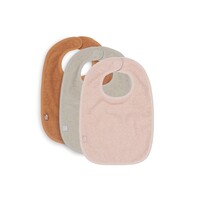 Jollein Slab Badstof Pale Pink Nougat Caramel 3-pack