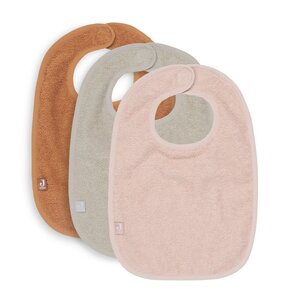 Jollein Jollein Slab Badstof Pale Pink Nougat Caramel 3-pack