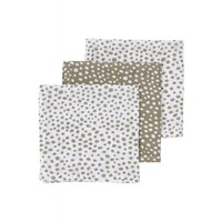 Meyco Monddoekjes Cheetah Taupe 3-pack
