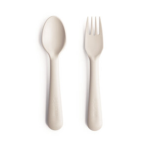 Mushie Mushie Bestek Vork & Lepel Ivory
