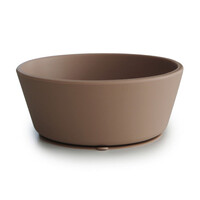 Mushie Bowl Zuignap Siliconen Natural