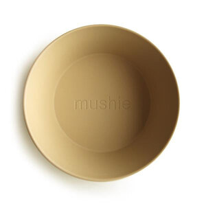 Mushie Mushie Bowls Rond Mustard 2-pack
