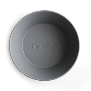 Mushie Mushie Bowls Rond Smoke 2-pack