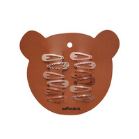VanPauline Haarspeldjes Bear Caramel