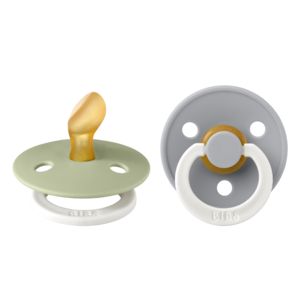 BIBS BIBS Speen Anatomisch Sage Cloud Glow In The Dark 2-pack | 0-6 maanden