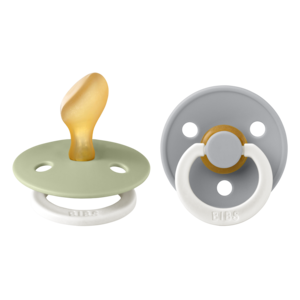 BIBS BIBS Speen Anatomisch Sage Cloud Glow In The Dark 2-pack | 6-18 maanden