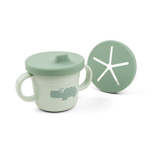 Done By Deer Done By Deer Tuitbeker Snack Cup Foodie Croco Green