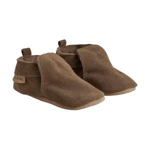 En Fant En Fant Baby Slofjes Suede Solid Acorn