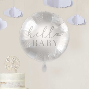 Ginger Ray Ginger Ray Ballon Babyshower Hello Baby Clouds*