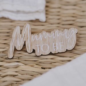 Ginger Ray Ginger Ray Houten Badge Mummy To Be*
