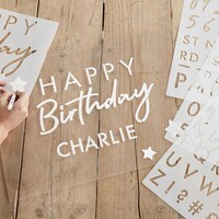 Ginger Ray Stencils Numbers & Letters